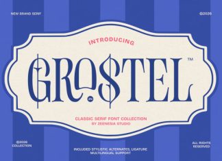 Grostel Font preview image 1