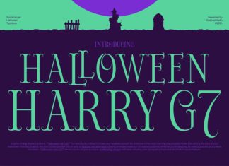 Halloween Harry G7 – Halloween Font preview image 1