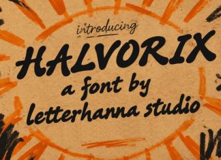 Halvorix Font preview image 1