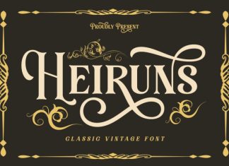 Heiruns- Classic Vintage Font preview image 1