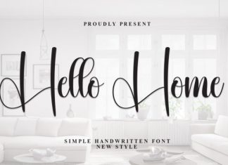 Hello Home Font preview image 1