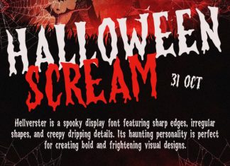 Hellverster – Horror Display Font preview image 2