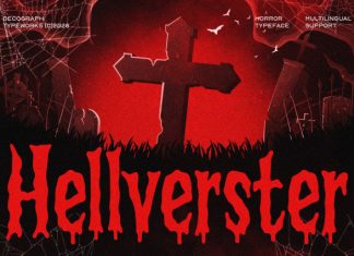 Hellverster – Horror Display Font preview image 1