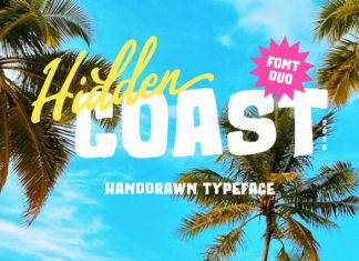 Hidden Coast – Retro Surf Font Duo preview image 1