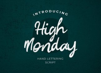 High Monday Brush Calligraphy Font preview image 1