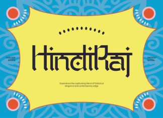 Hindi Raj – Festive Devanagari Font preview image 1