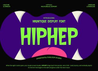 HipHep – Halloween Horror Font preview image 1