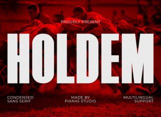 Holdem – Condensed Sans Serif Font preview image 1