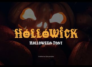 Hollowick Halloween Font preview image 1