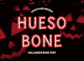 Hueso Bone Halloween Bone Font preview image 1