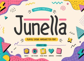 JUNELLA – Playful Casual Handwritten Font preview image 1