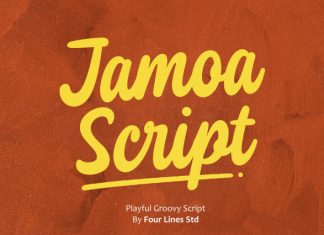 Jamoa Script Font preview image 1