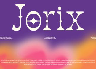 Jorix – Fluid Experimental Font preview image 1