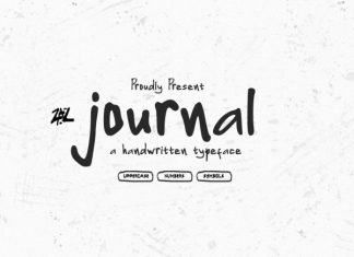 Journal Brush Handwritten Font preview image 1