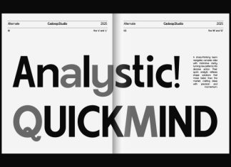 Juturu Blaarr – Clean Geometric Font preview image 2