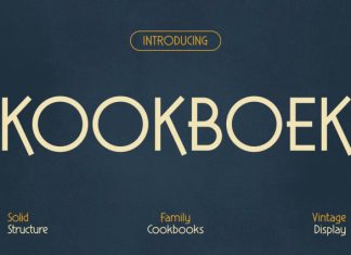 KOOKBOEK Font preview image 1