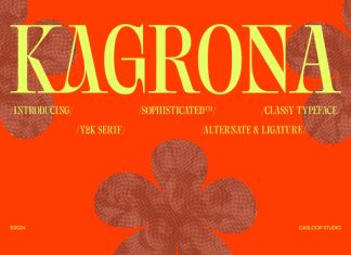Kagrona – Y2K Experimental Serif Font preview image 1