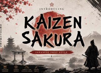 Kaizen Sakura Font preview image 1