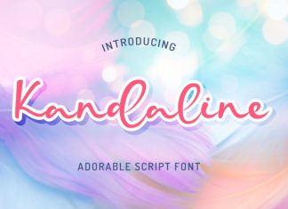 Kandaline – Adorable Script Font preview image 1
