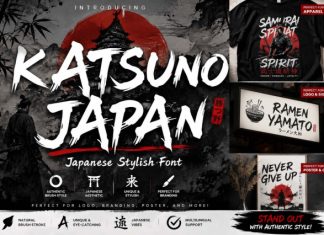 Katsuno Japan Font preview image 1