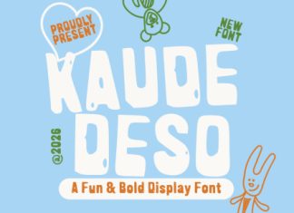 Kaude Deso Rustic Display Font preview image 1