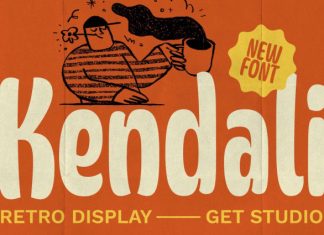 Kendali – Display Font preview image 1