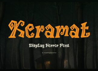 Keramat Display Horror Font preview image 1