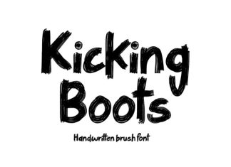 Kicking Boots Font preview image 1