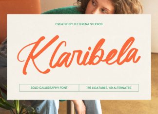 Klaribela – Bold Calligraphy Font preview image 1