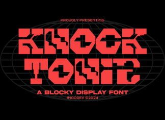 Knock Tonic Font preview image 1