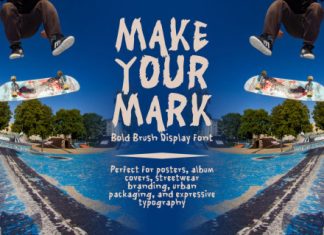 Liyanea Brush Display Font preview image 3