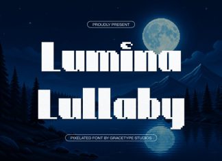 Lumina Lullaby Pixelated Font preview image 1