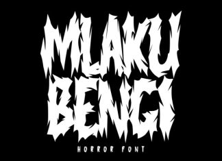 MLAKU BENGI Font preview image 1