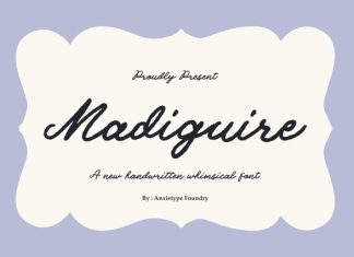 Madiguire – Whimsical Script Font preview image 1