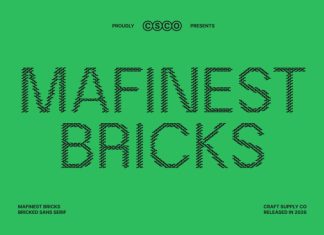Mafinest Bricks Font preview image 1