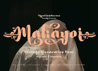 Makayoi – Vintage Decorative Font preview image 1