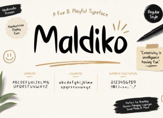 Maldiko Font preview image 1