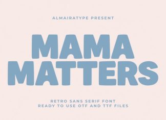 Mama Matters Font preview image 1