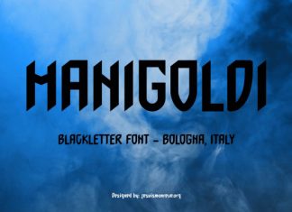 ManiGoldi Font preview image 1
