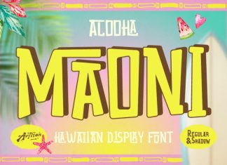 Maoni – Tropical & Hawaiian Font preview image 1