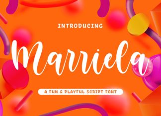 Marriela – A Fun & Playful Script Font preview image 1
