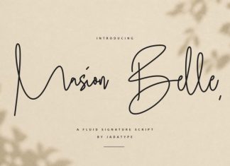 Masion Belle – Elegant Monoline Script Font preview image 1