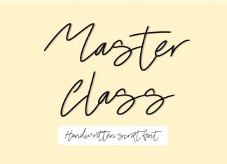 Master Class Font preview image 2