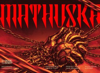 Mathuska – Experimental Gothic Font preview image 1