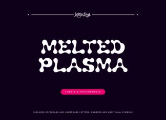 Melted Plasma Font preview image 1