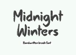 Midnight Winters Font preview image 1