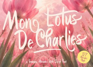 Mon Lotus De Charles Font preview image 1