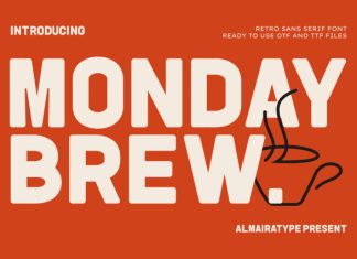 Monday Brew Font preview image 1
