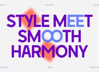 Montaroza – Rough Texture Geometric Font preview image 3