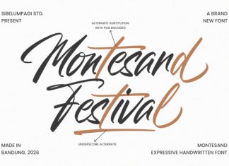 Montesand Font preview image 2